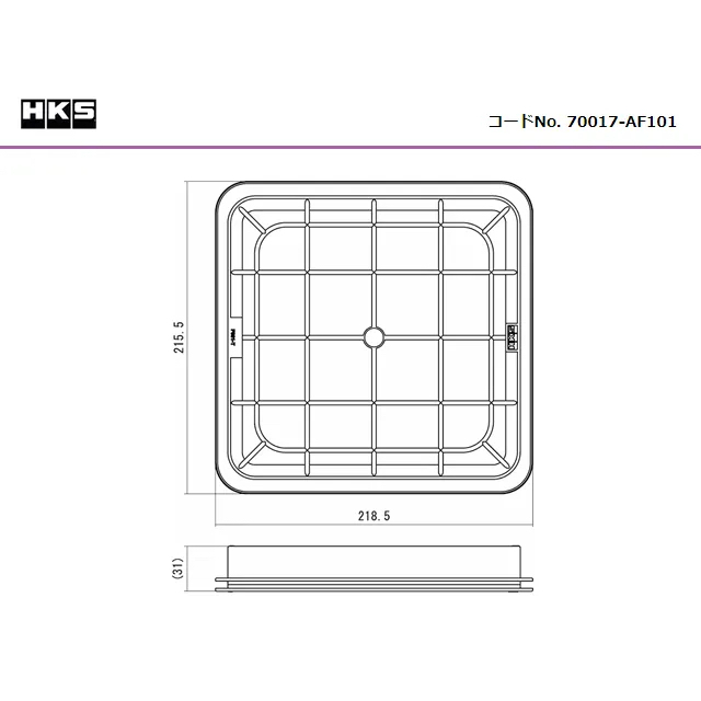 HKS SUPER AIR FILTER 空氣濾芯 70017-AF101 SUBARU LEVORG