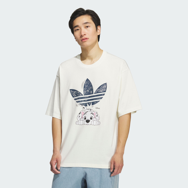Adidas 愛迪達 M Gfx Tee KG6683 男 T恤 運動上衣 休閒短袖 101忠狗 米白 亞版
