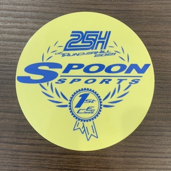 SPOON sports 25Hr Race冠軍紀念貼紙貼紙 正品製 ㄧ組3張