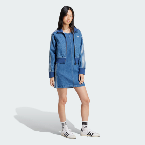 Adidas 愛迪達 Denim 3s Dress JD2580 女 連身洋裝 牛仔背心裙 休閒 藍 亞版