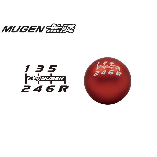 無限 MUGEN 6速紅色排檔頭 54102-XLT-K4S0-RD