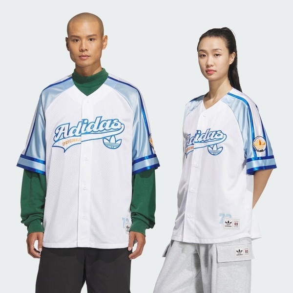 Adidas 愛迪達 Bbrtr Ss Shirt JN0768 男女 球衣 短袖上衣 籃球 復古 白 藍 亞版