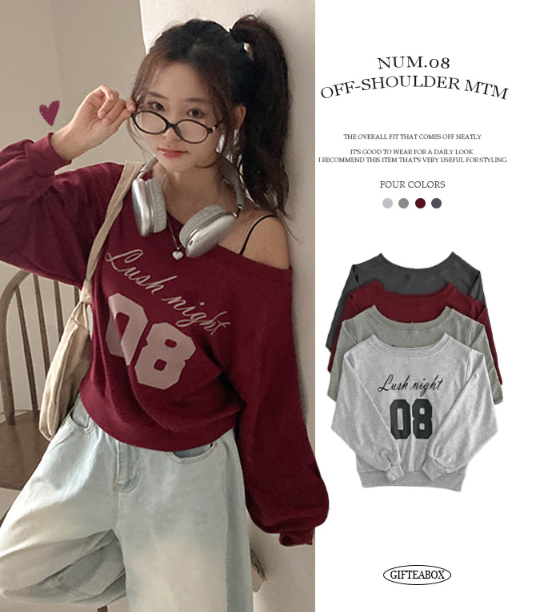 早秋預訂｜Night 08單肩衛衣