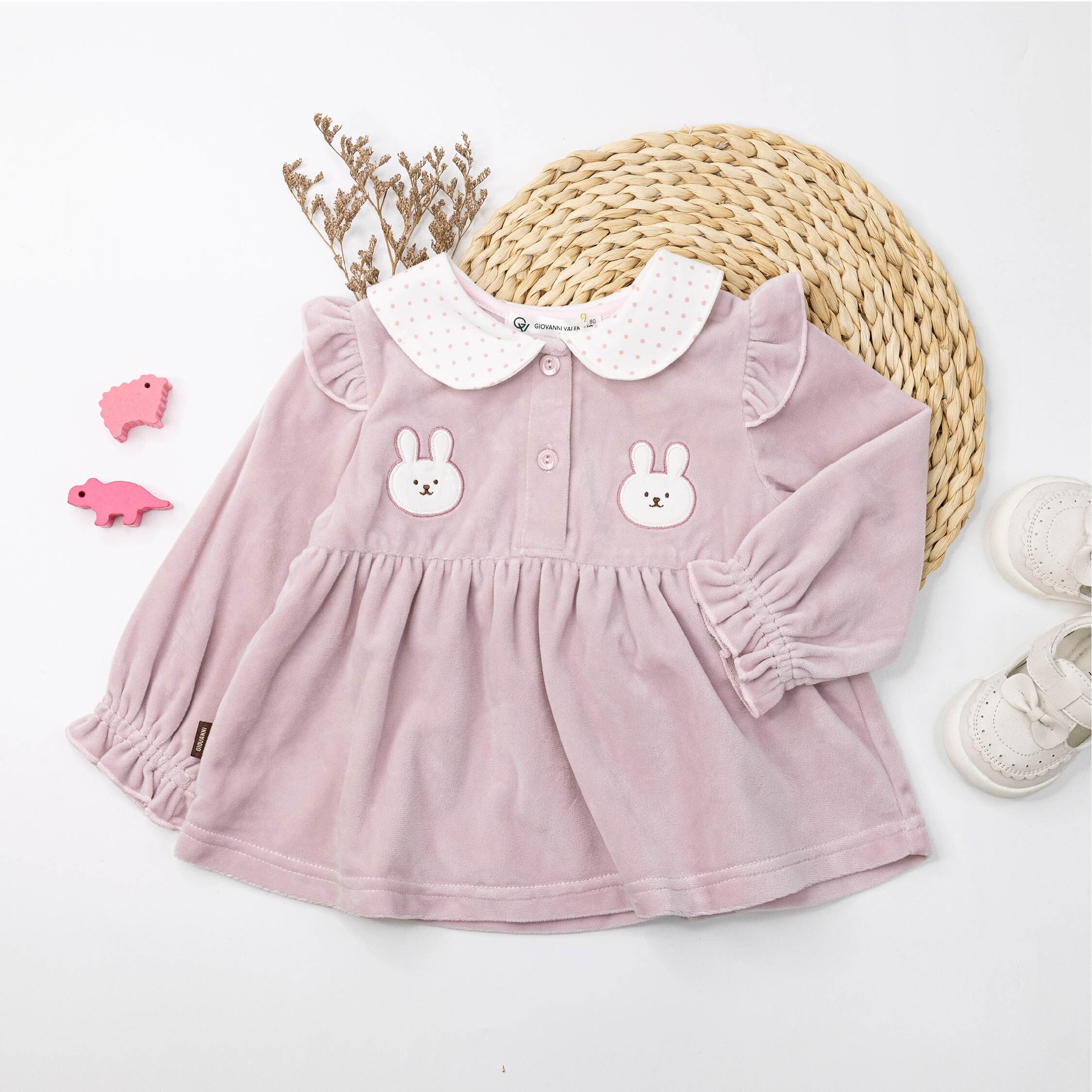 范侖鐵諾【32550】可愛胖胖兔縮口袖上衣＊二色