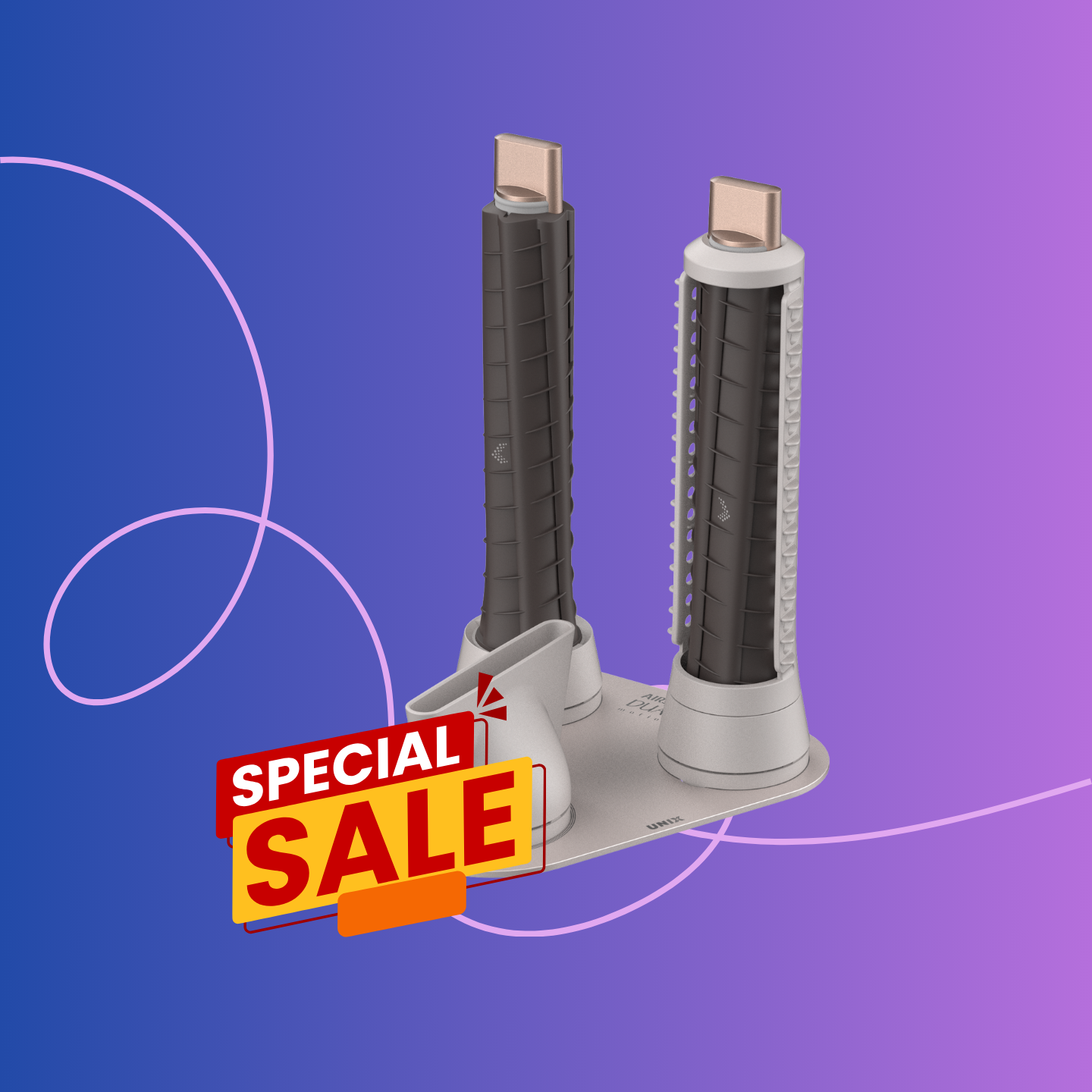 AIRSHOT DUAL motion 多功能吹風機 - 40mm造型捲棒