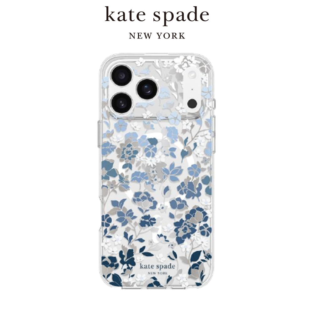 【kate spade】 iPhone 17 系列 精品磁吸防摔手機殼 皇室藍