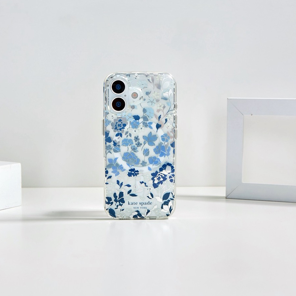 【kate spade】 iPhone 17 系列 精品磁吸防摔手機殼 皇室藍