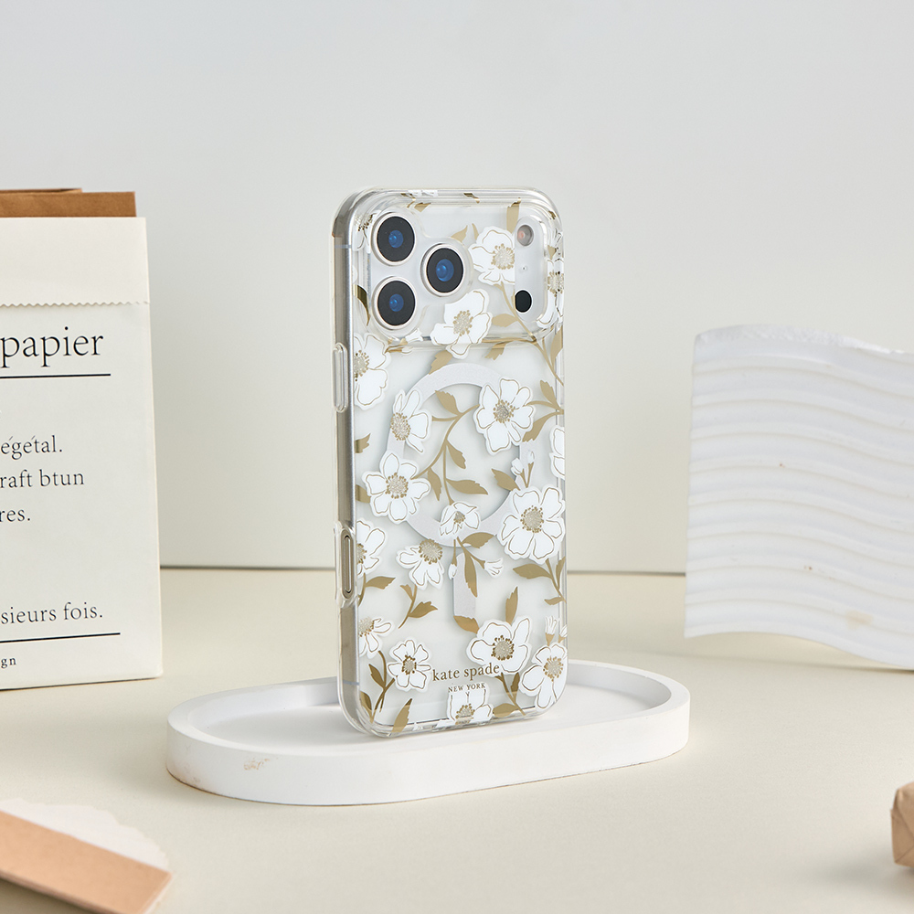 【kate spade】 iPhone 17 系列 精品磁吸防摔手機殼 茉莉芬芳