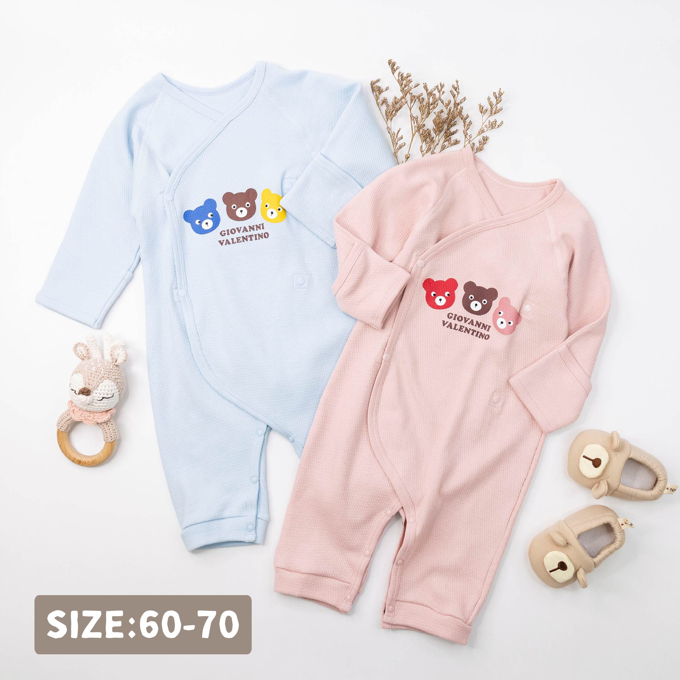 范侖鐵諾【32576】可愛三隻小熊舒適蝴蝶裝/蝴蝶衣＊二色