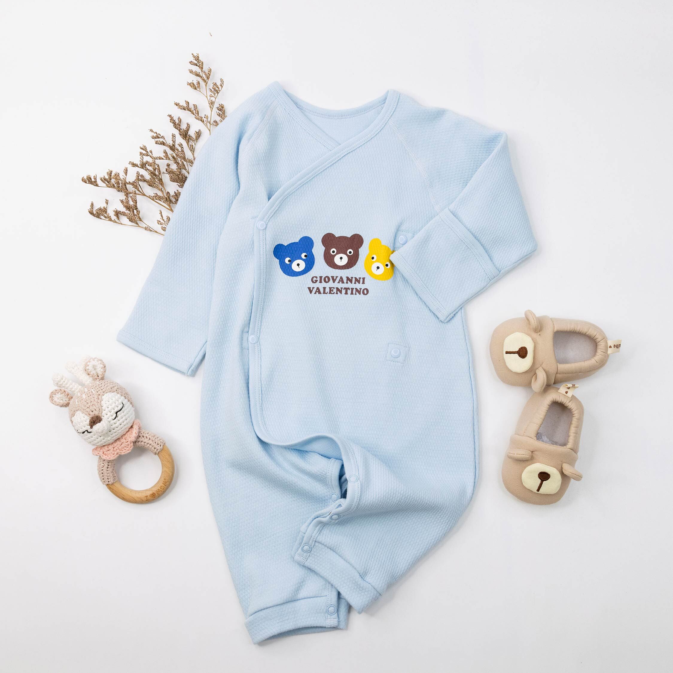 范侖鐵諾【32576】可愛三隻小熊舒適蝴蝶裝/蝴蝶衣＊二色