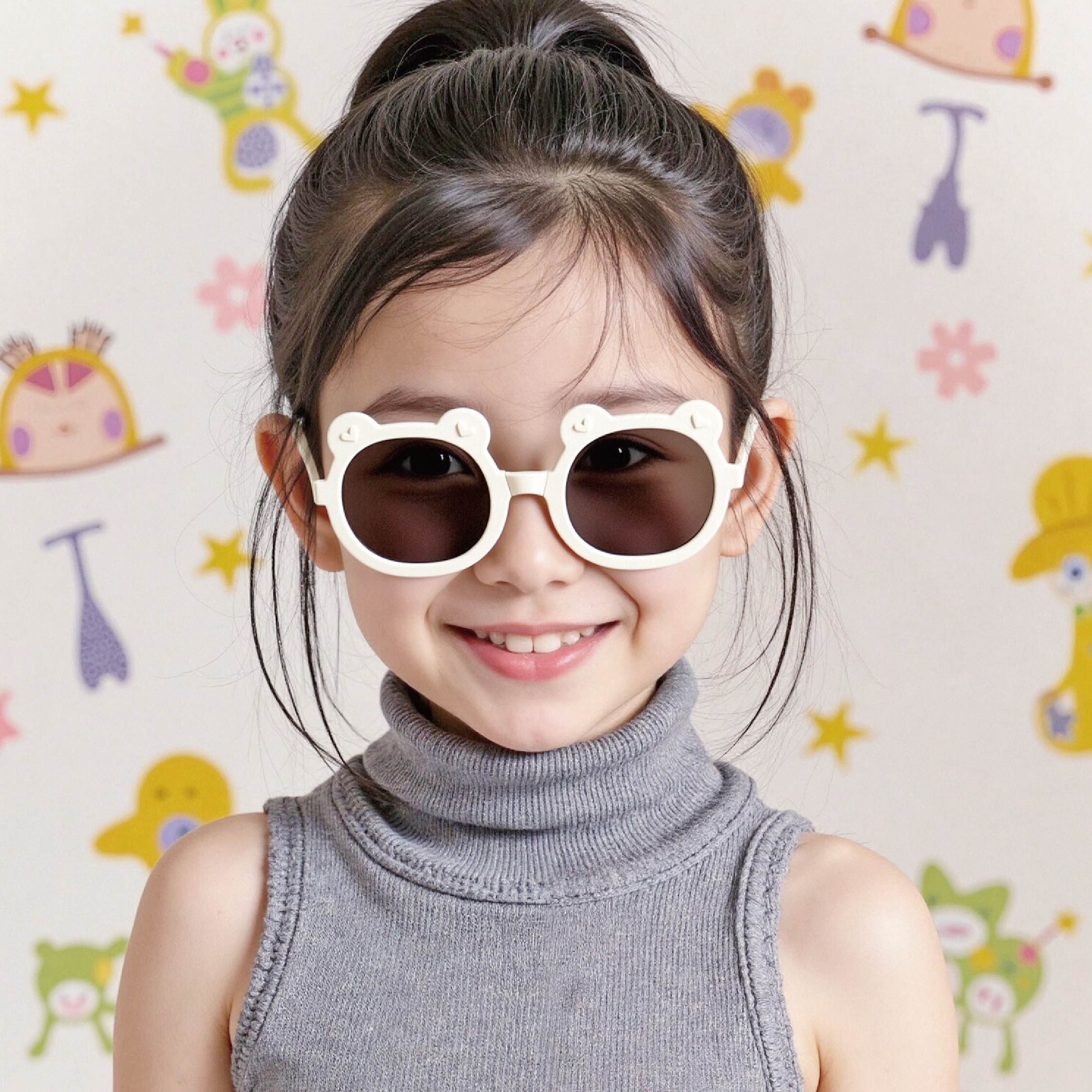 【JA0356】愛心防曬摺疊墨鏡(附硬殼收納盒)＊二色