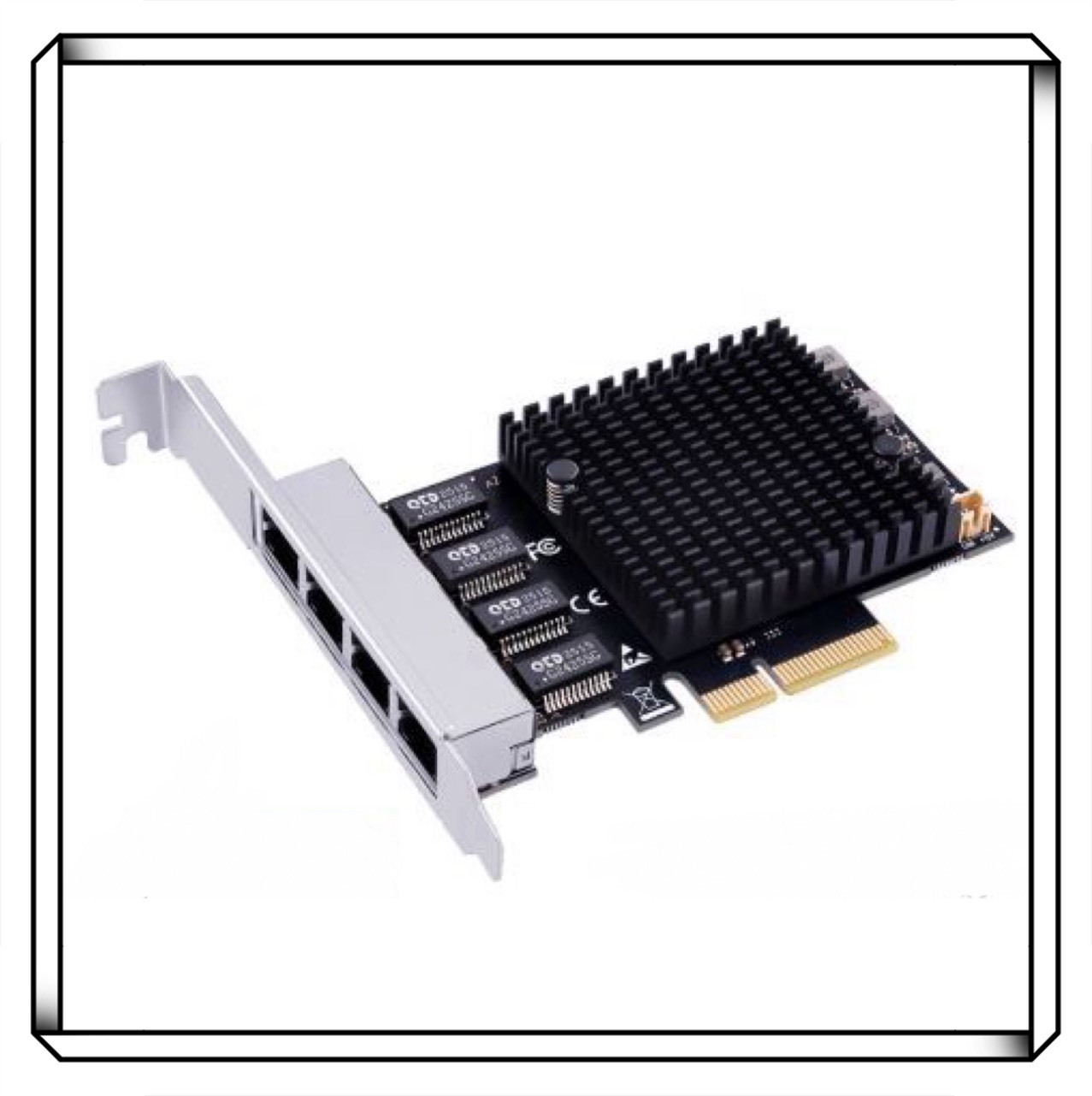 SSU 服務器 2.5G 四埠千網卡 介面卡 電腦 PCIe轉4口2.5G電口網卡10GB 無風扇