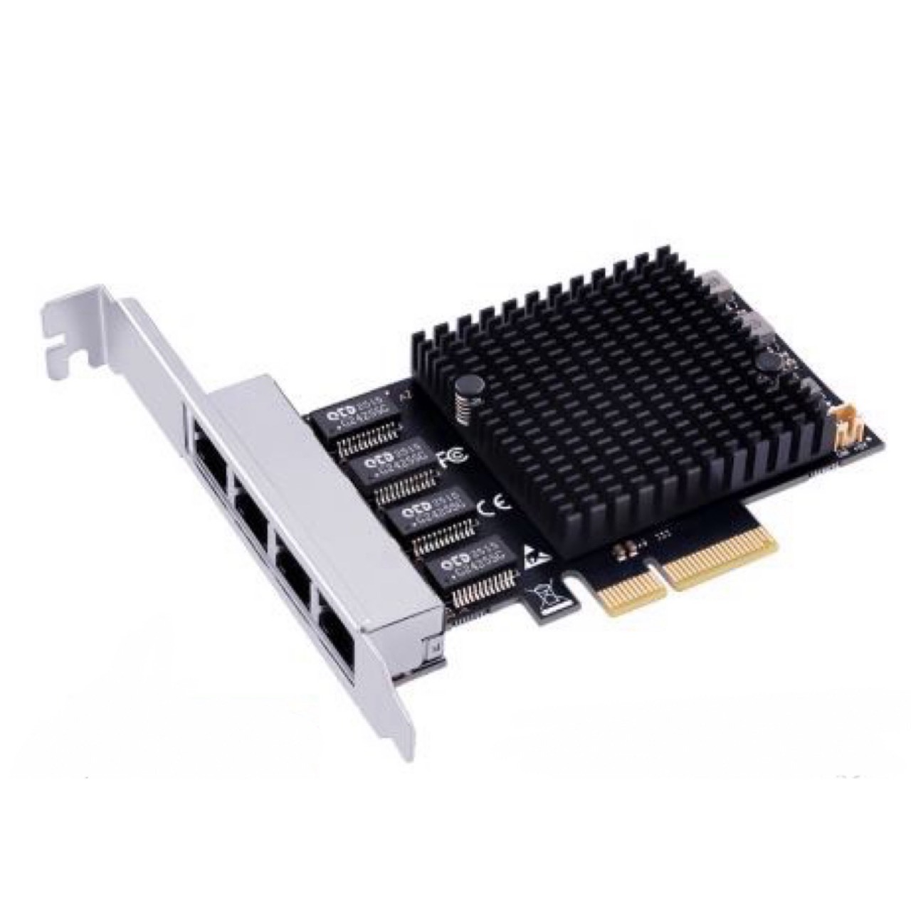 SSU 服務器 2.5G 四埠千網卡 介面卡 電腦 PCIe轉4口2.5G電口網卡10GB 無風扇