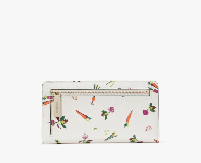 [S] KATE SPADE KH803 LG SLIM BILLFOLD,HARVEST TOSS PR CREAM MULTI, 196021503955 (SKS1347)