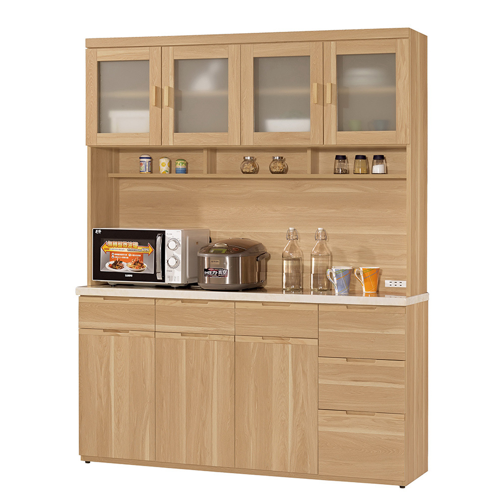 維克德5.2尺石面收納餐櫃(上+下)