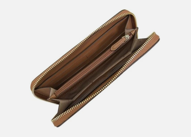 [S] KATE SPADE KH786 LENA PEBBLED LEATHER LG CONTINENTAL WALLET,WARM GINGE, 196021509186 (SKS1420)