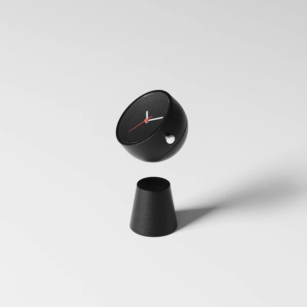 no.30-立刻-桌鐘,底座可與鐘頭分離。拿在手中把玩欣賞,增添生活情趣。