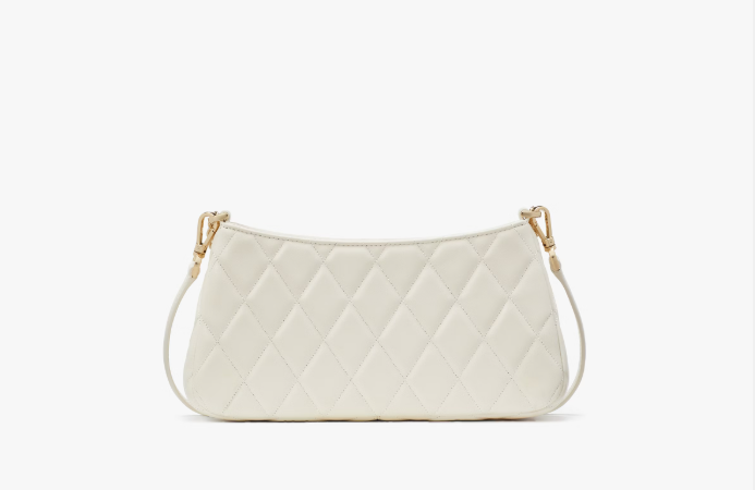 [S] KATE SPADE KH428 CAREY SMOOTH QUILTED CONVERTIBLE CB,MERINGUE, 196021500671 (SKS1281)