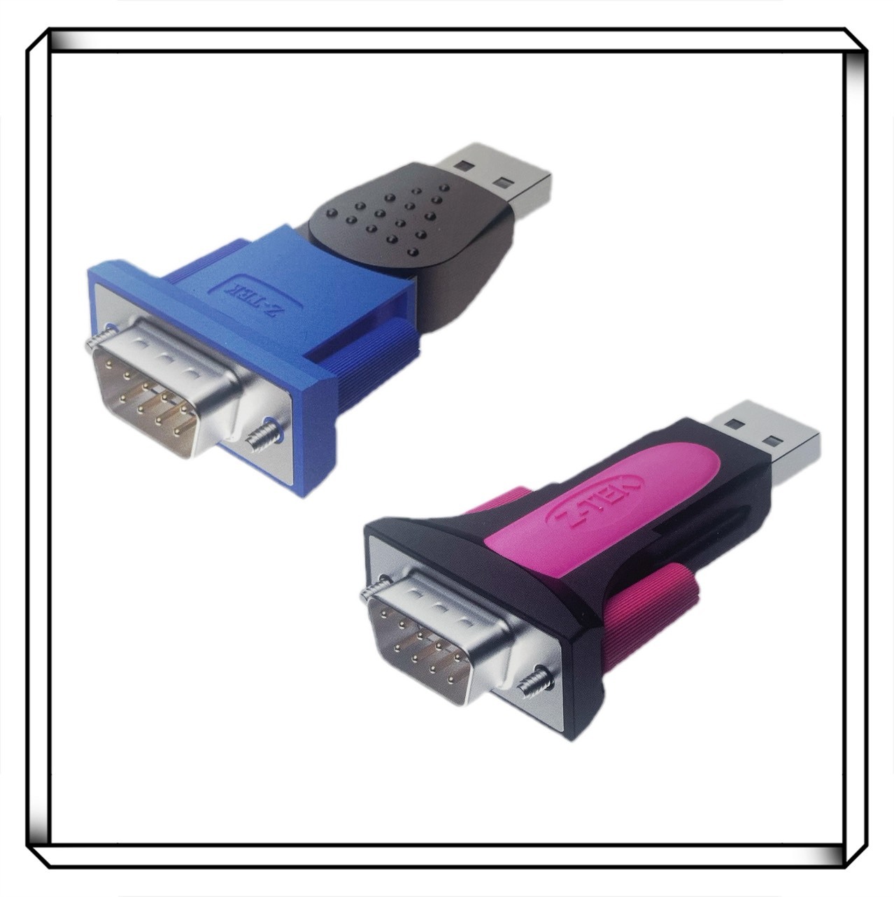 Z-TEK 力特 USB TO RS232 通用串口轉接器 USB轉RS232 轉接頭