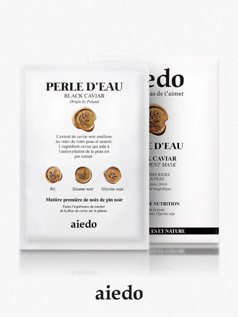 【 預購 】aiedo 奇蹟魚子緊緻面膜 BLACK CAVIAR 7入