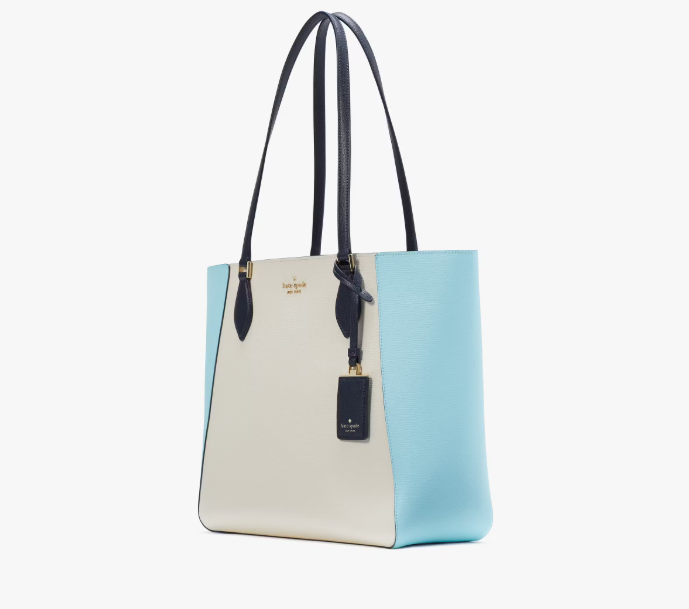 [S] KATE SPADE KG757 POPPY COLORBLOCK REFI TOTE,BLAZER BLU, 196021464461 (SKS1179)