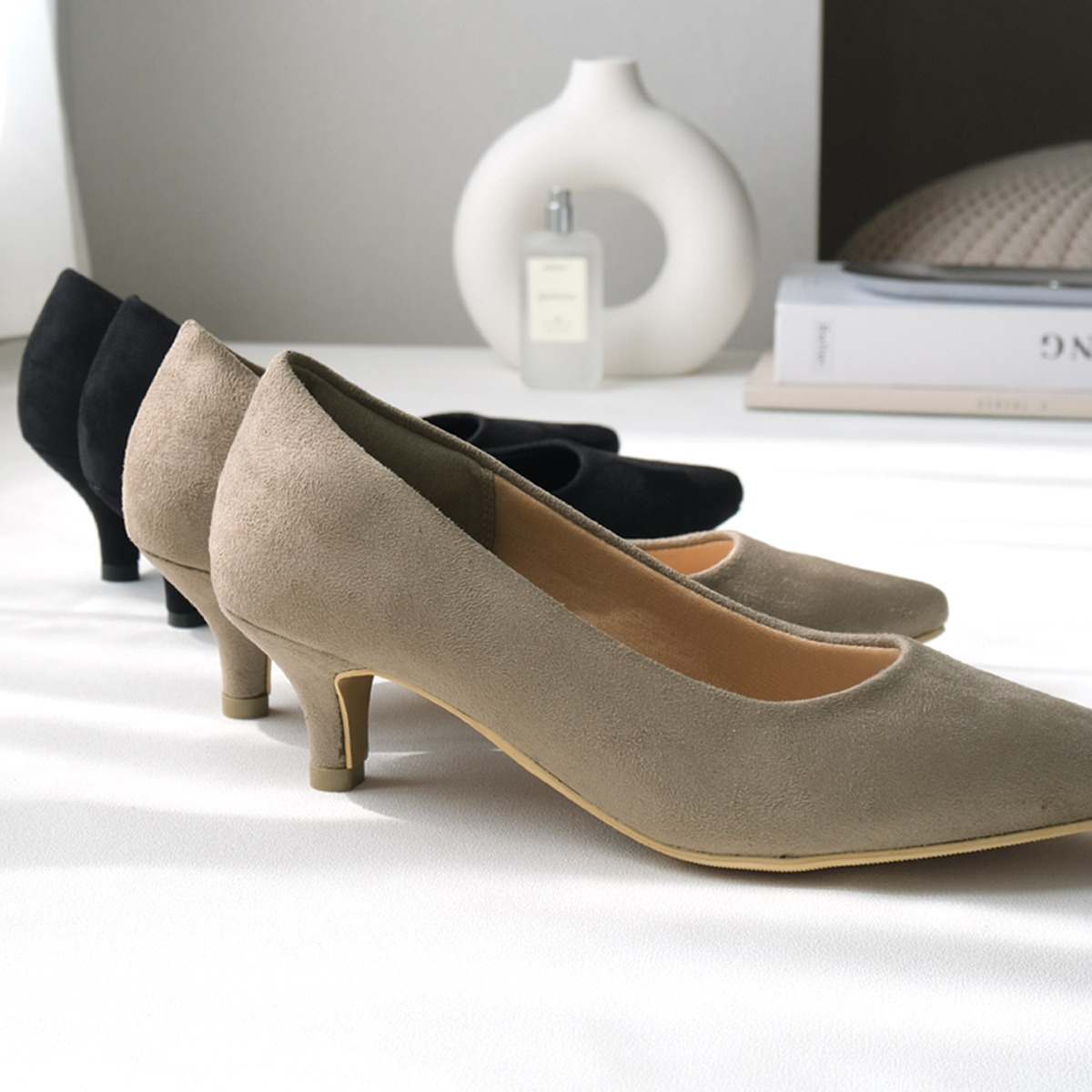 健步如飛尖頭 5 公分高跟鞋｜秋冬色【CX2500】
