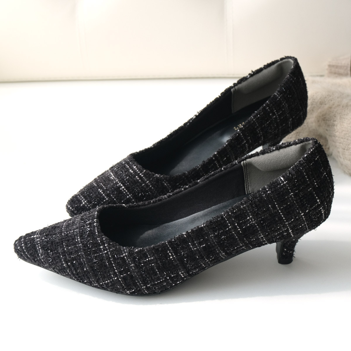 健步如飛尖頭 5 公分高跟鞋｜秋冬色【CX2500】