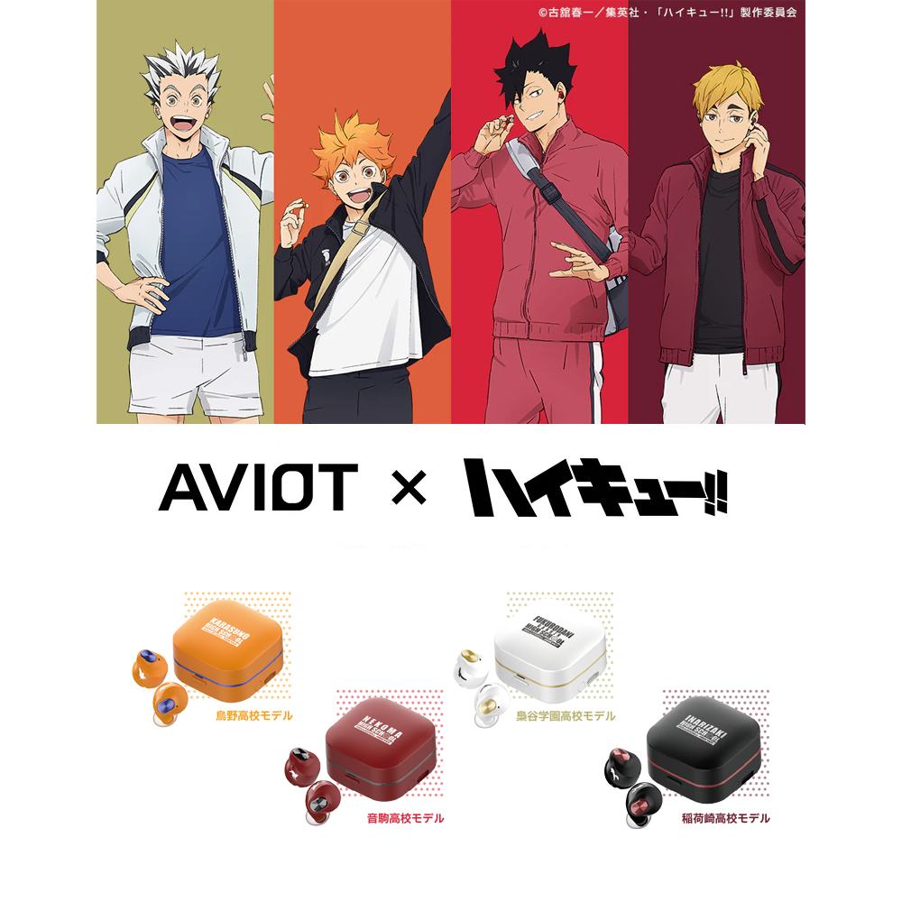 AVIOT TE-Q3-HK "排球少年!!" 真無線耳機
