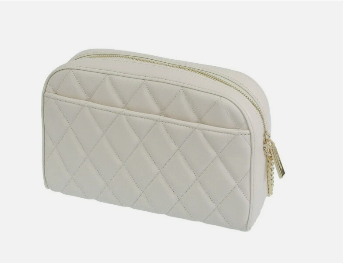 [S] KATE SPADE KG425 CAREY SMOOTH QUILTED MINI CAMERA BAG,PARCHMENT, 196021443701 (SKS1086)