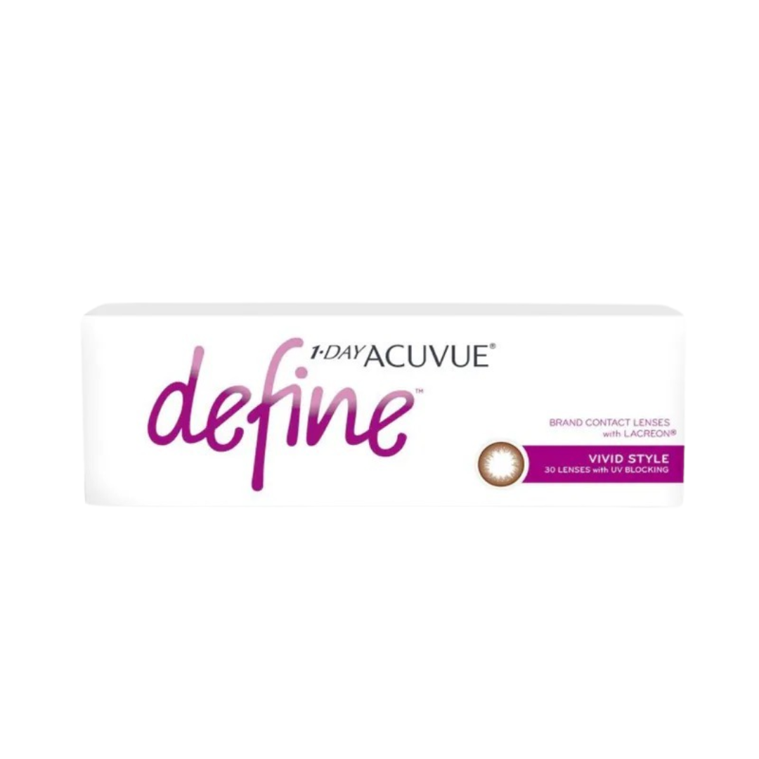 1 DAY ACUVUE Define Vivid Style 動人啡｜日拋彩妝隱形眼鏡｜每盒30片