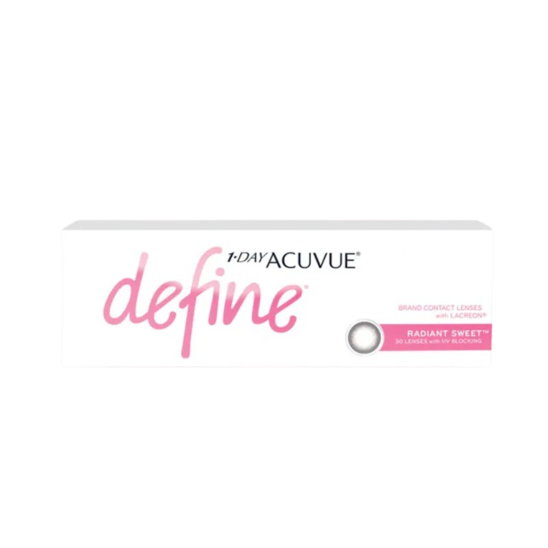 1 DAY ACUVUE Define Radiant Sweet 閃鑽棕｜日拋彩妝隱形眼鏡｜每盒30片