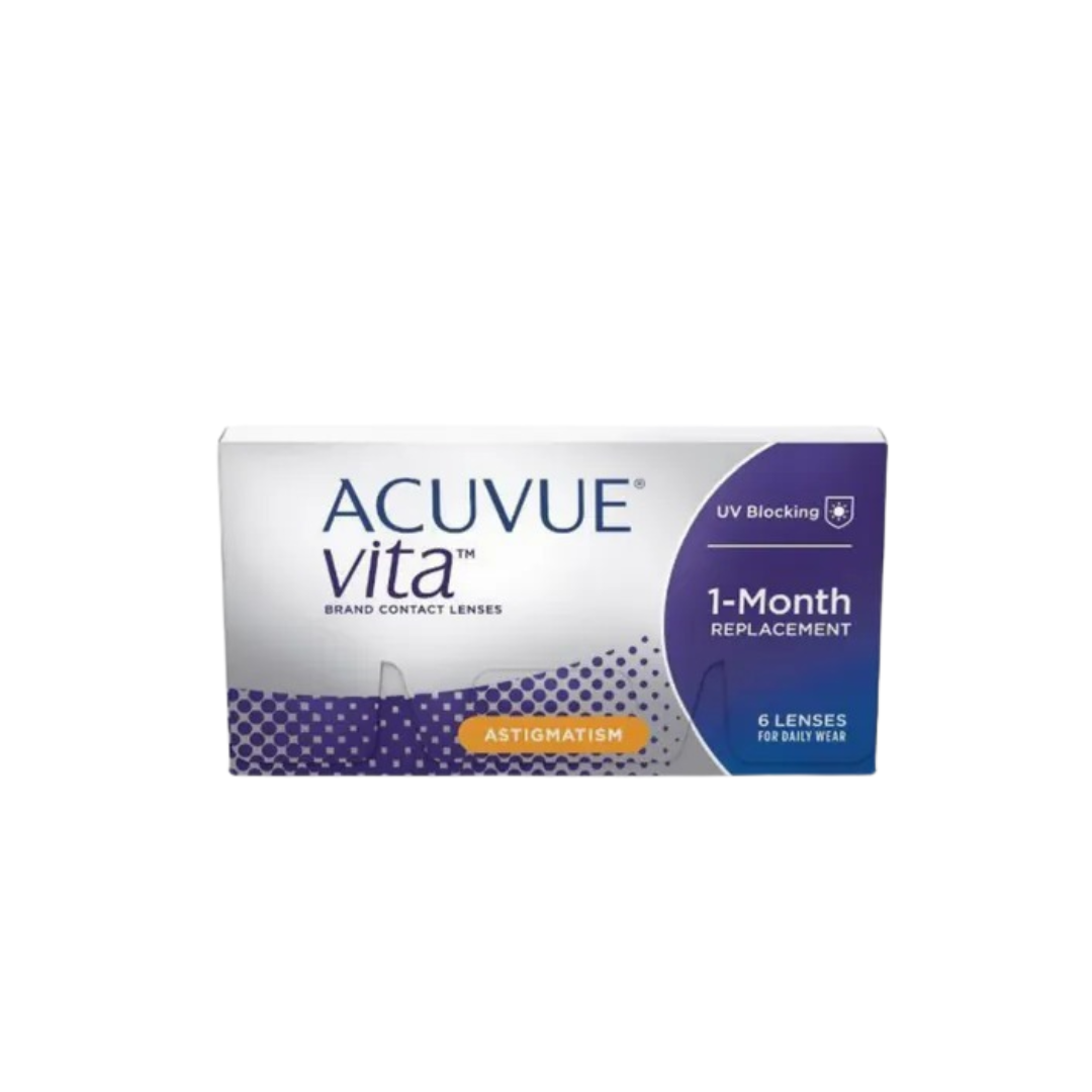 [散光] ACUVUE Vita for Astigmatism｜月拋透明散光矽水凝膠隱形眼鏡｜每盒6片