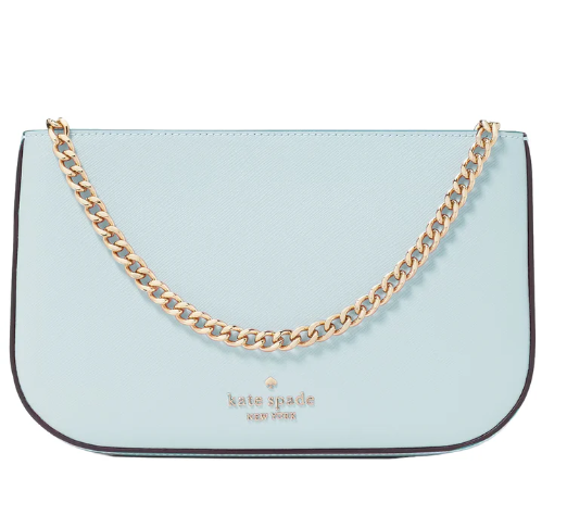 [S] KATE SPADE KF396 MADISON POCHETTE SAFFIANO LEATHER,BLUE GLOW, 196021500565 (SKS1223)