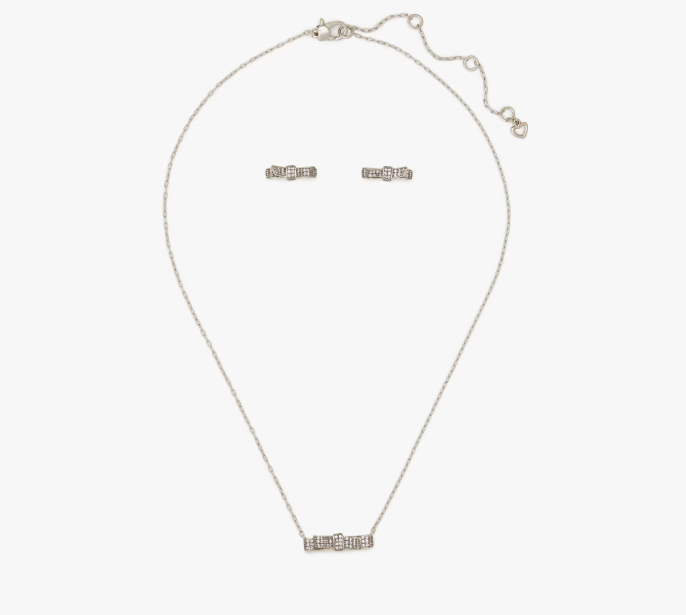 [S] KATE SPADE KE952 RIBBON,CLEAR/SILVER, 196021387074 (SKS891)