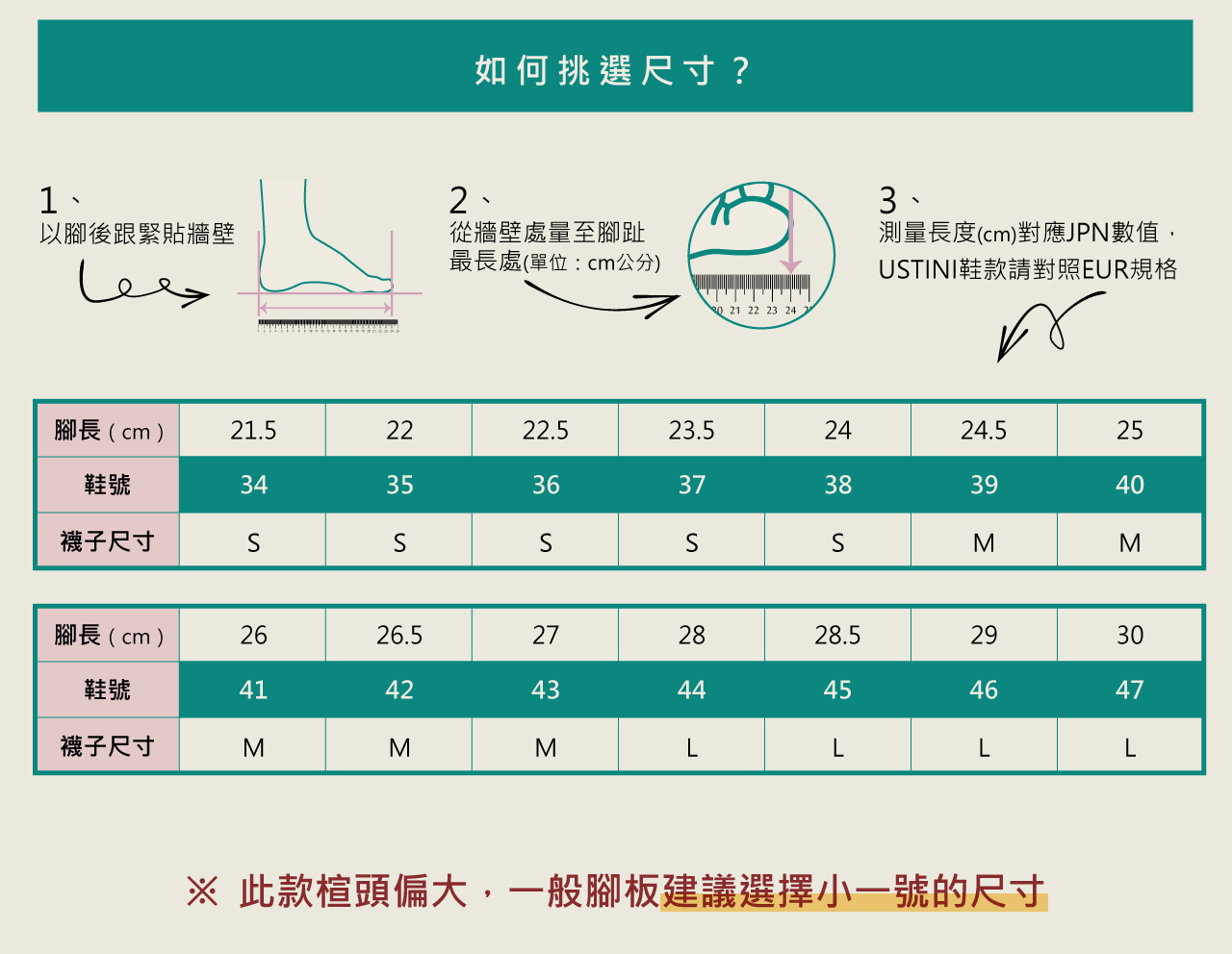 USTINI 水土服氣馬卡小羊鞋健康鞋 - 尺寸