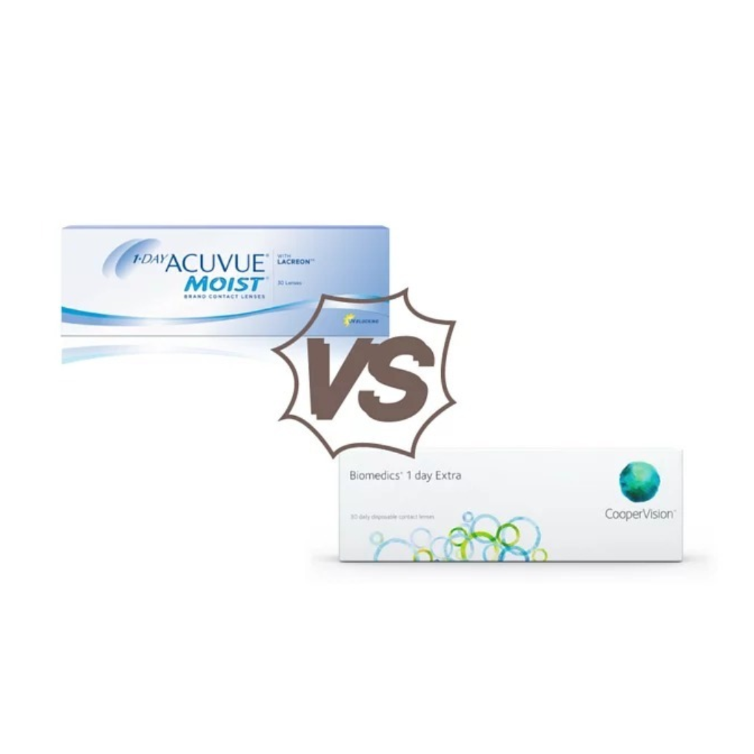[比較套裝] 強生 ACUVUE Moist One Day + CooperVision Biomedics 1 Day Extra