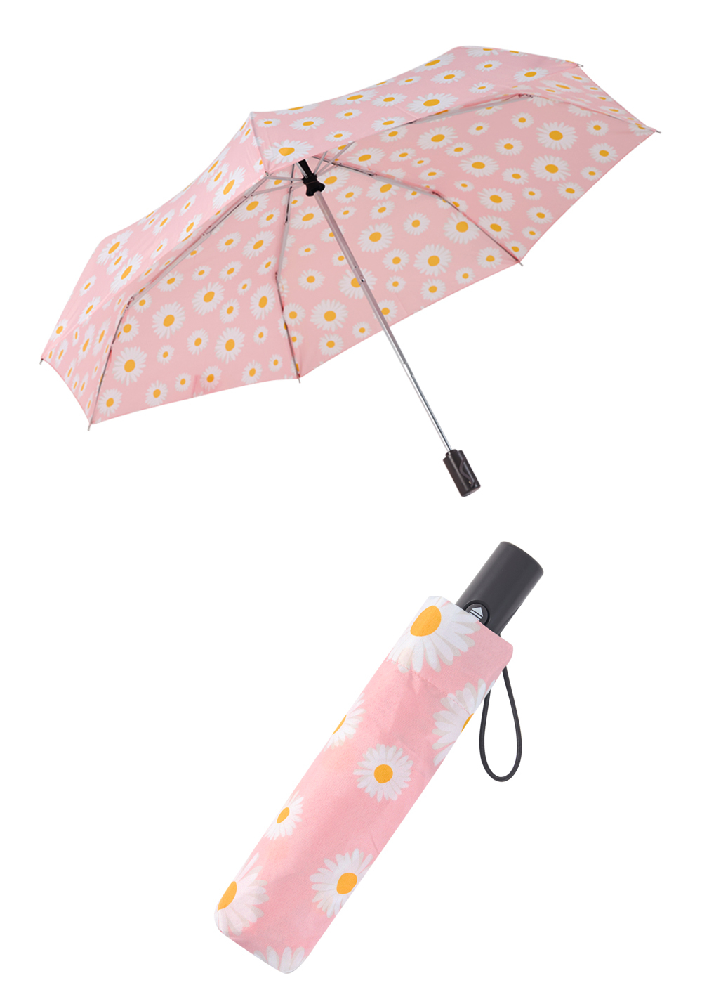 RAINSTORY粉白花漾抗UV個人加大自動傘