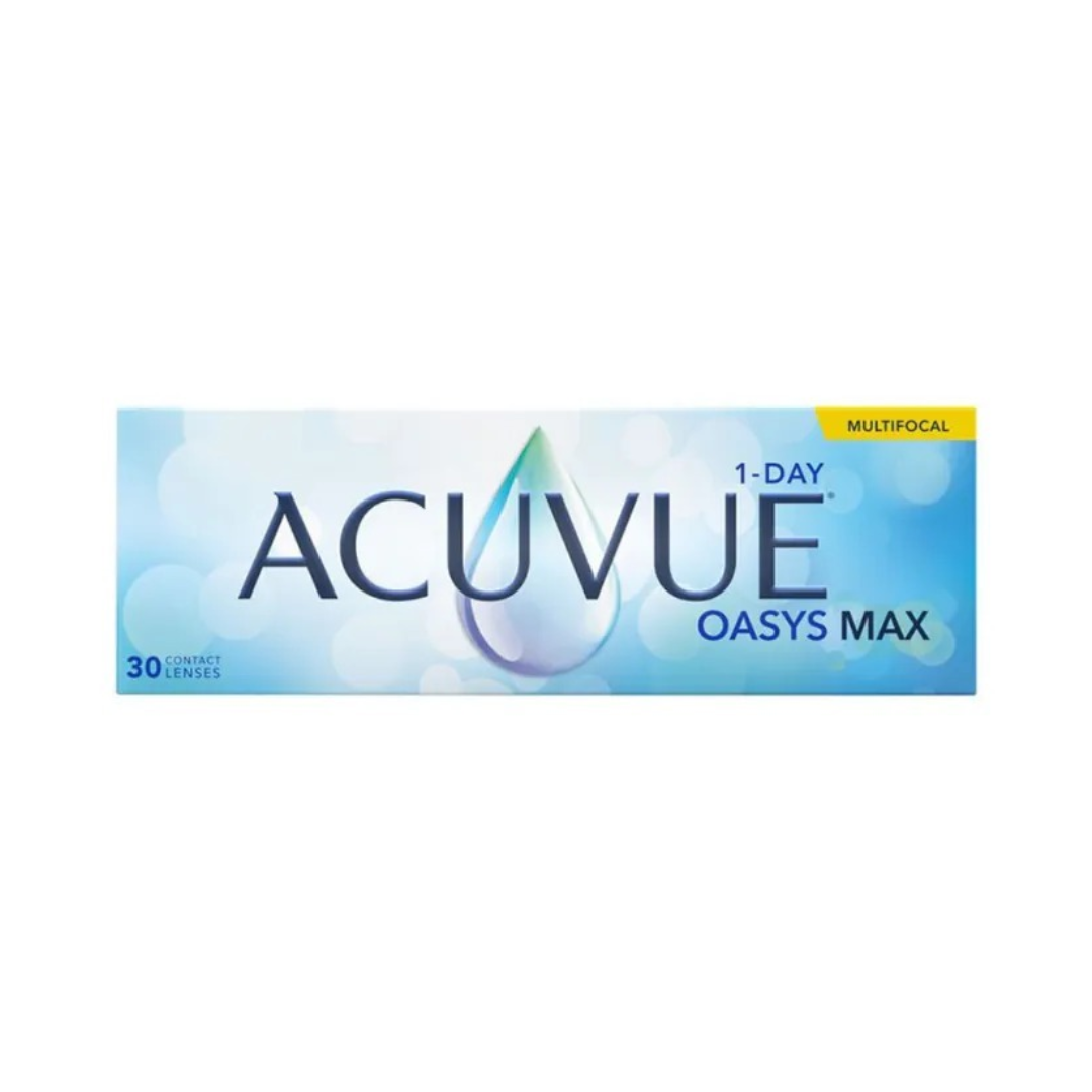 [老花漸進] ACUVUE Oasys MAX 1 Day Multifocal｜日拋透明矽水凝膠隱形眼鏡｜每盒30片