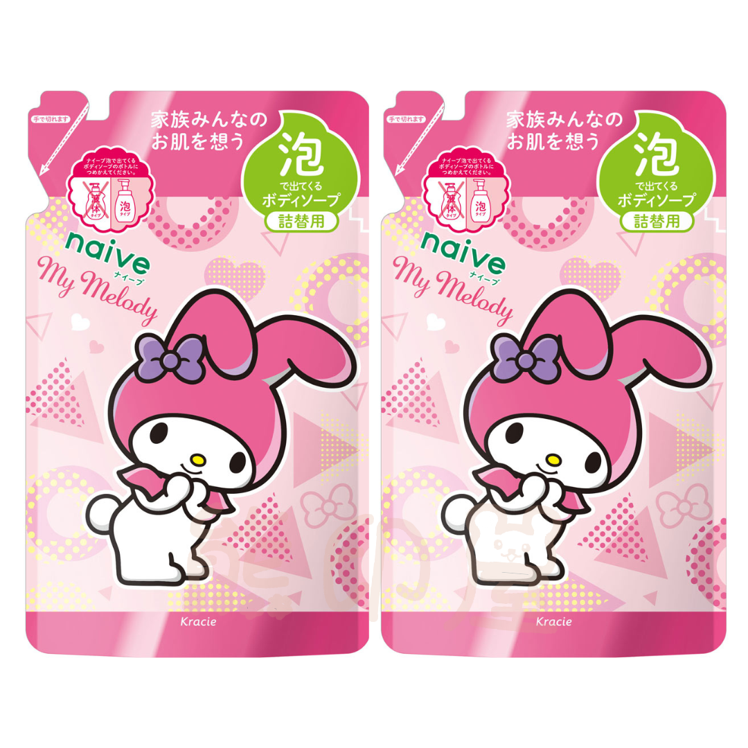 日本 My Melody 泡沫沐浴露補充裝 480ML X  2