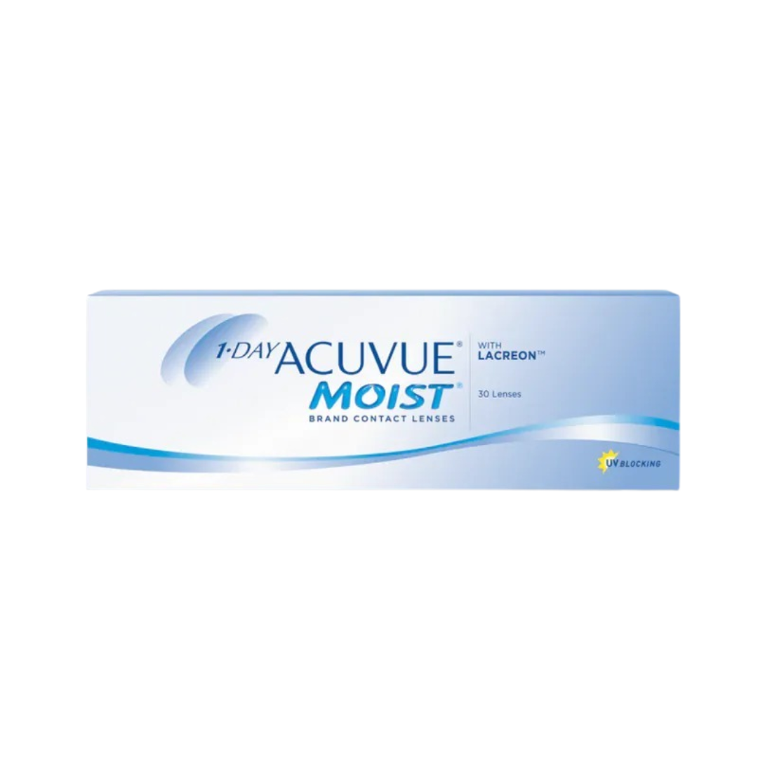 ACUVUE Moist 1 Day｜日拋透明隱形眼鏡｜每盒30片