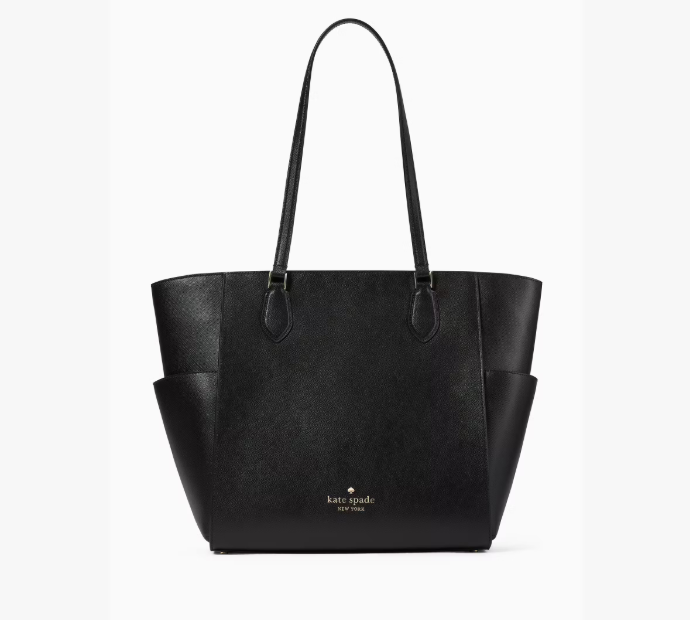 [S] KATE SPADE KC435 MADISON SAFFIANO LEATHER LAPTOP TOTE,BLACK, 196021320675 (SKS1302)