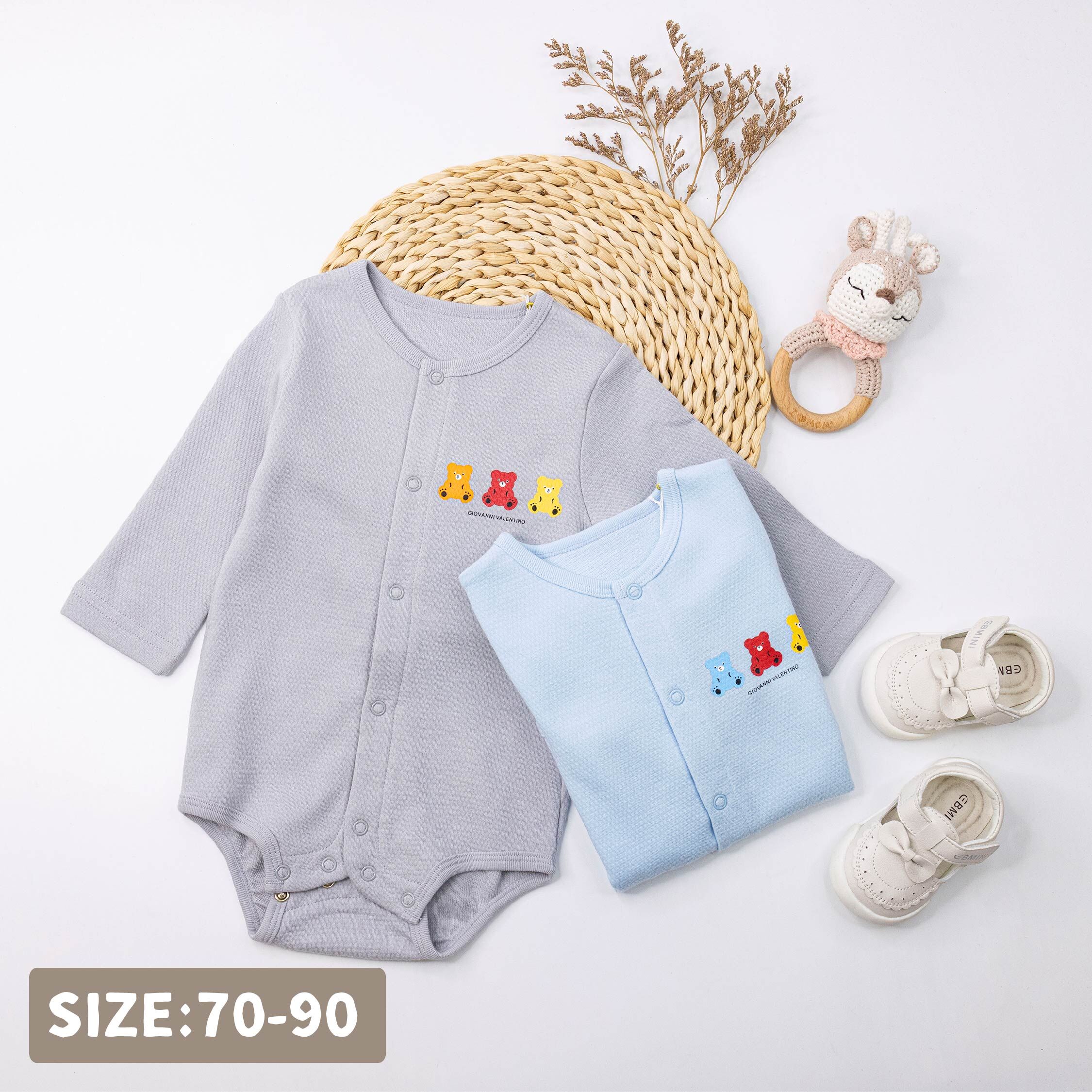 范侖鐵諾【32582】繽紛小熊軟糖質感包屁衣＊二色