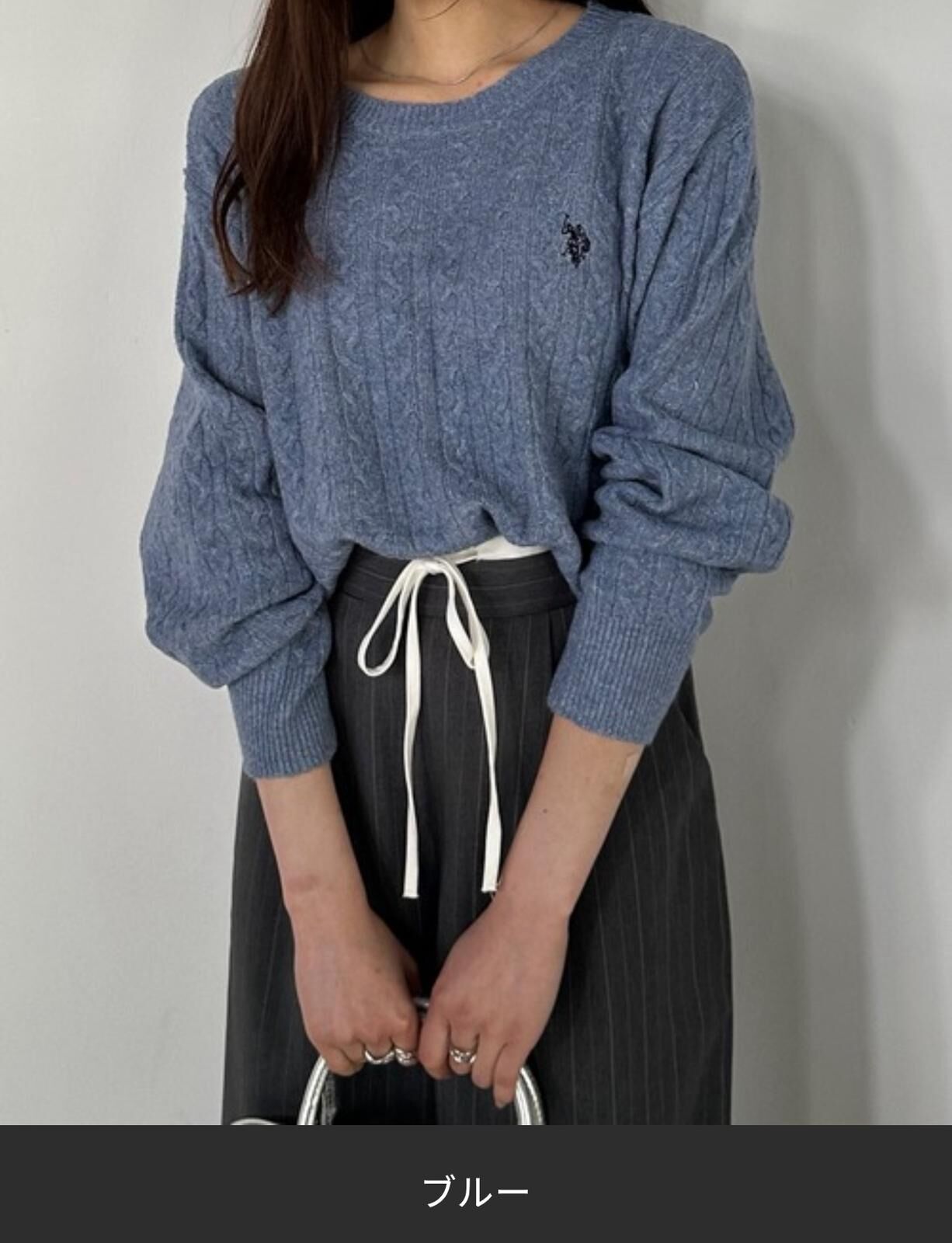 【預購】JN090503 U.S. POLO ASSN. 女裝針織長袖上衣