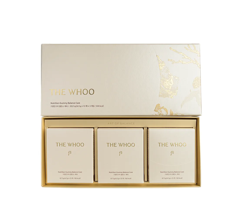 【Whoo 拱辰享 彈潤養膚美肌軟糖增量套裝 (45粒/45日量)】