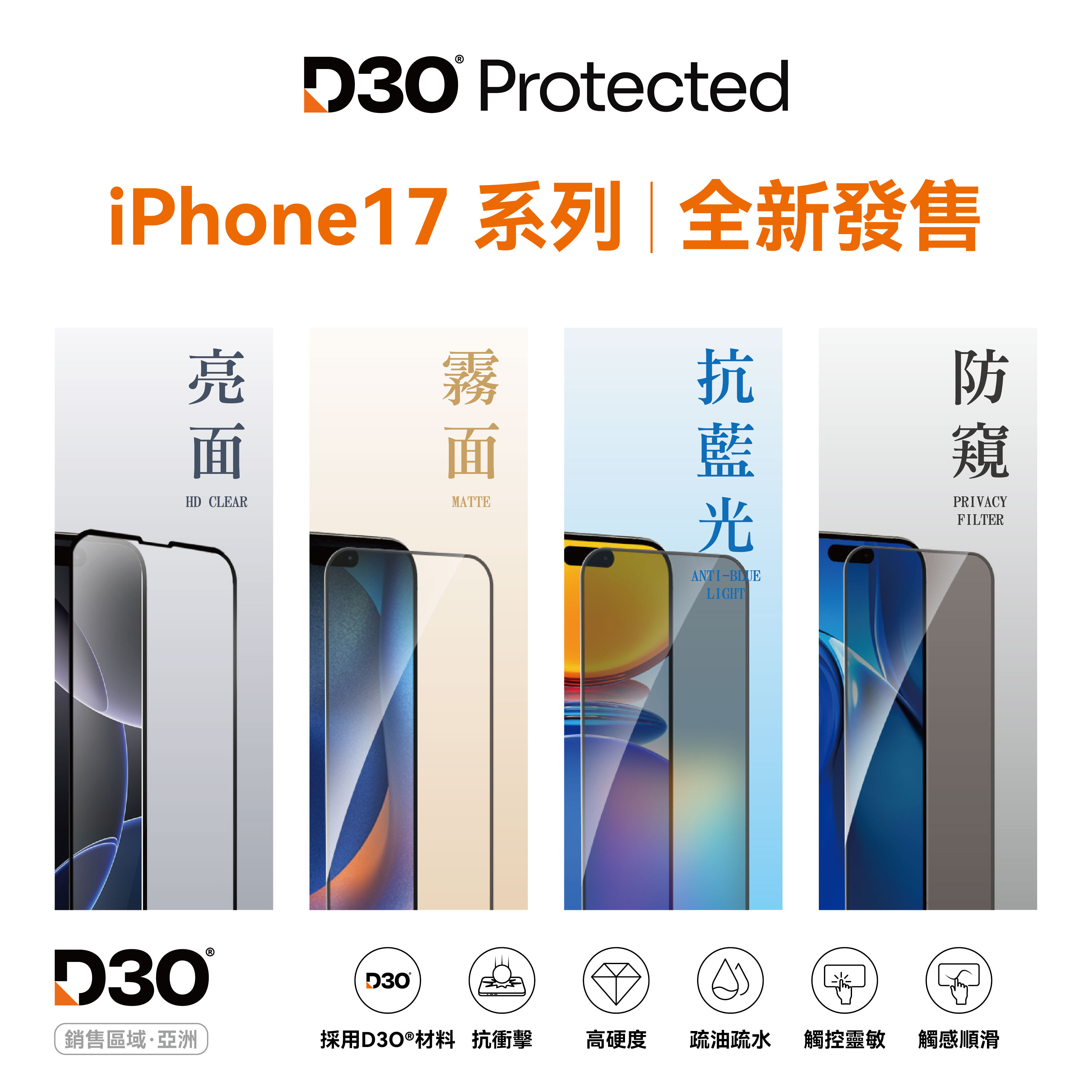 D3O 全系列保護貼