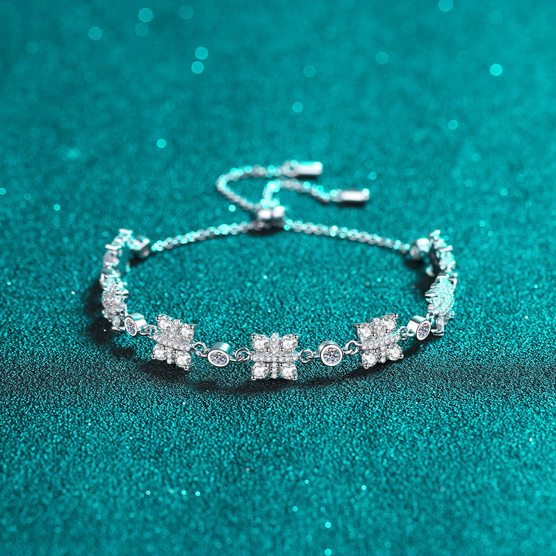 莫桑鑽禮物造型手鍊        B2.12C020