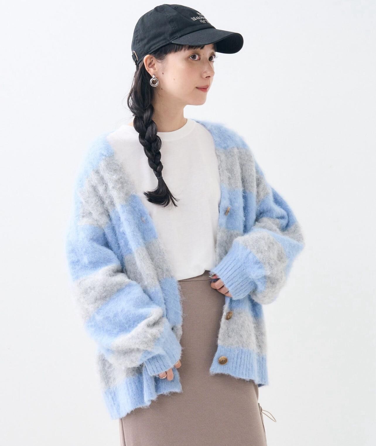 【預購】JN090504 FREAK'S STORE 條紋針織外套(free size)