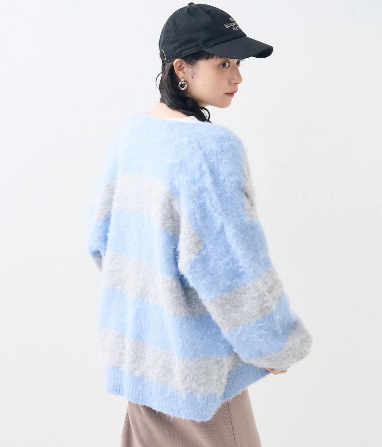 【預購】JN090504 FREAK'S STORE 條紋針織外套(free size)