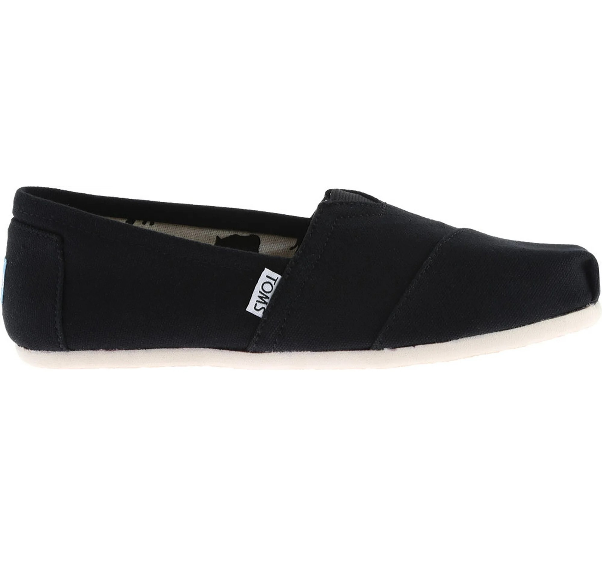 [S] TOMS ALPARGATA BLACK CANVAS SHOES, 10000869-BLACK (SZZ640)