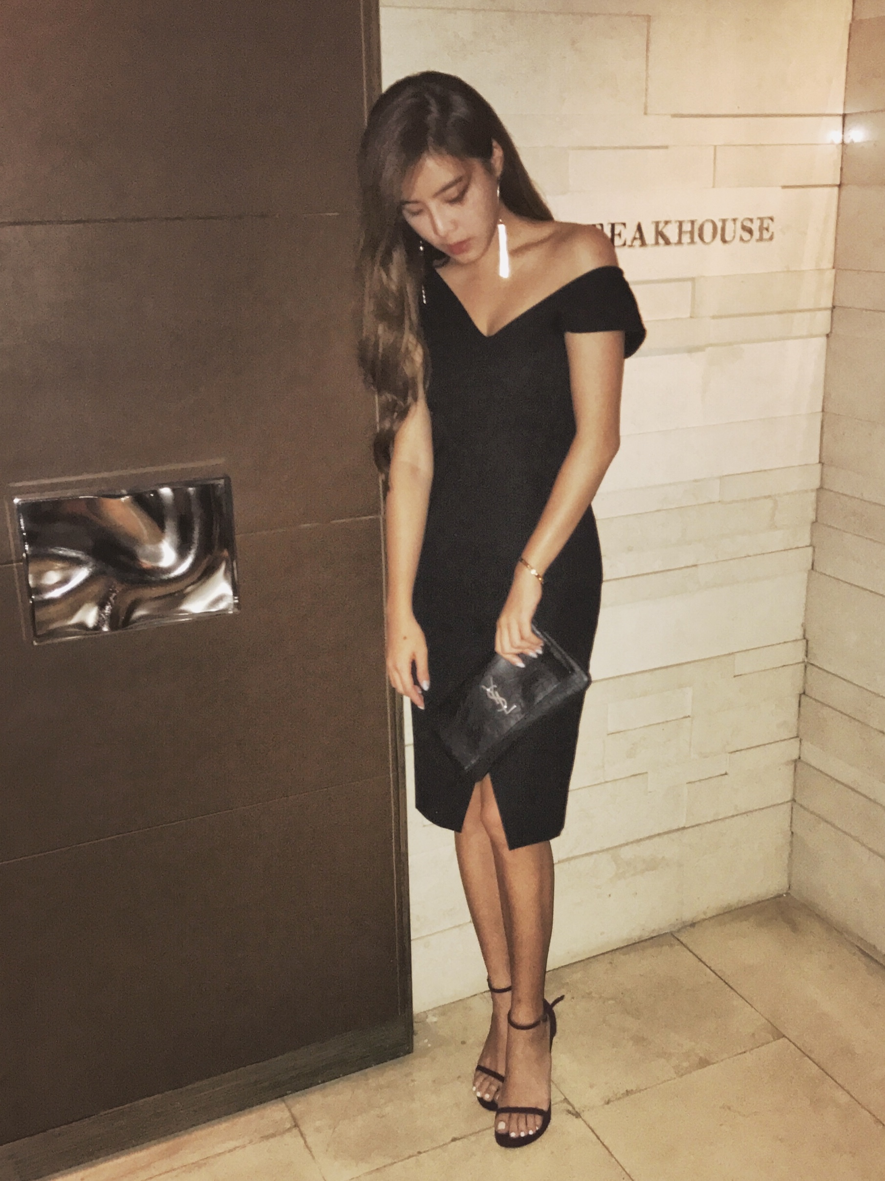 Nightfall Grace 極簡之夜 優雅及膝洋裝